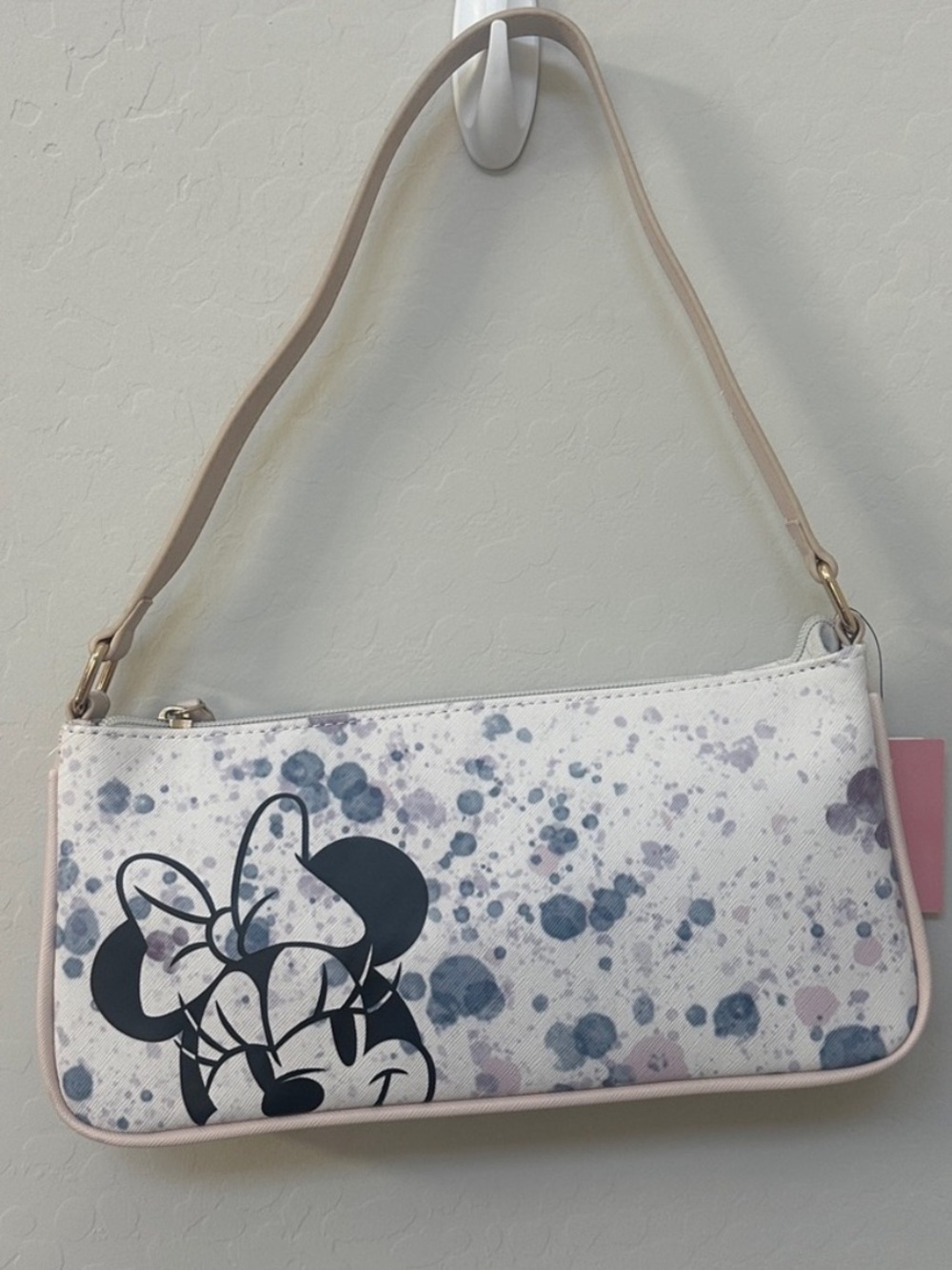 Disney x DANI by Danielle Nicole Minnie Mouse Shoulder Pastel Watercolor Purse